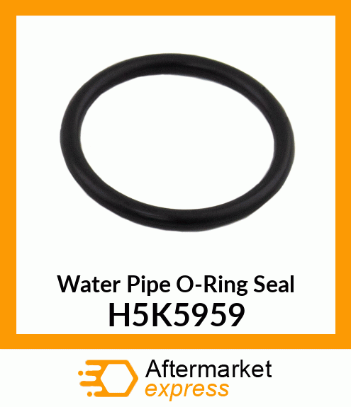 Water Pipe O-Ring Seal H5K5959