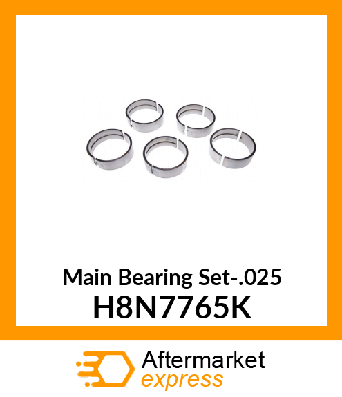 Main Bearing Set-.025 H8N7765K