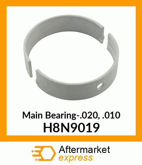 Main Bearing-.020, .010 H8N9019