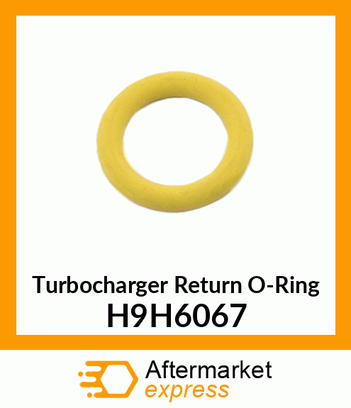 Turbocharger Return O-Ring H9H6067