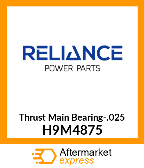 Thrust Main Bearing-.025 H9M4875