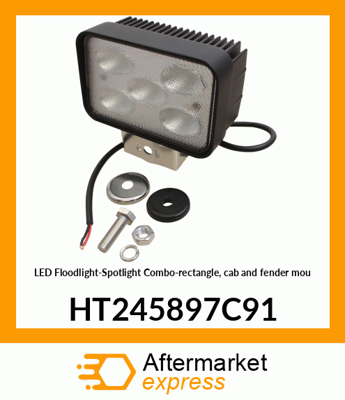 LED Floodlight-Spotlight Combo-rectangle, cab and fender mou HT245897C91