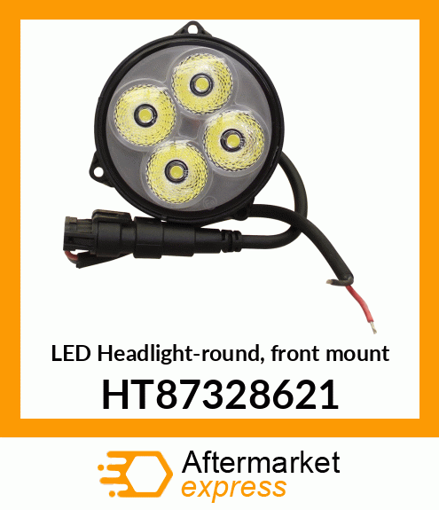 LED Headlight-round, front mount HT87328621