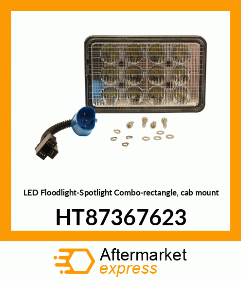 LED Floodlight-Spotlight Combo-rectangle, cab mount HT87367623