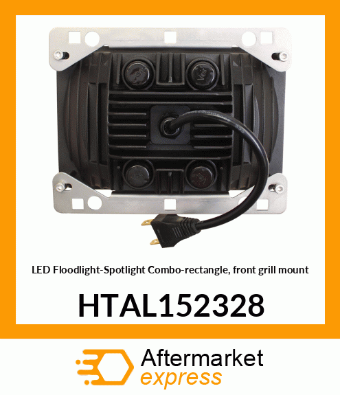 LED Floodlight-Spotlight Combo-rectangle, front grill mount HTAL152328