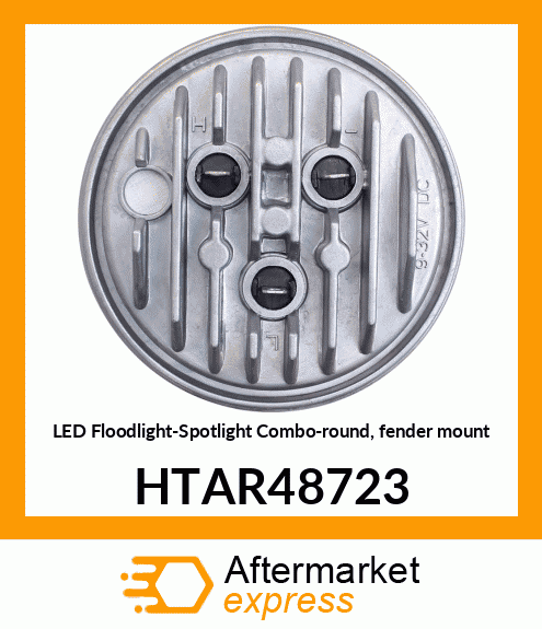 LED Floodlight-Spotlight Combo-round, fender mount HTAR48723