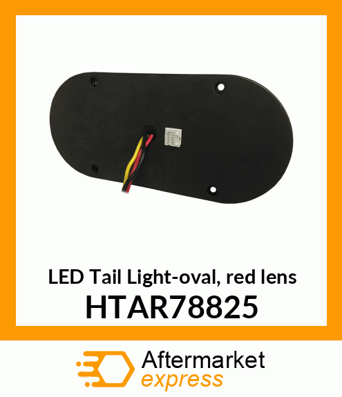 LED Tail Light-oval, red lens HTAR78825