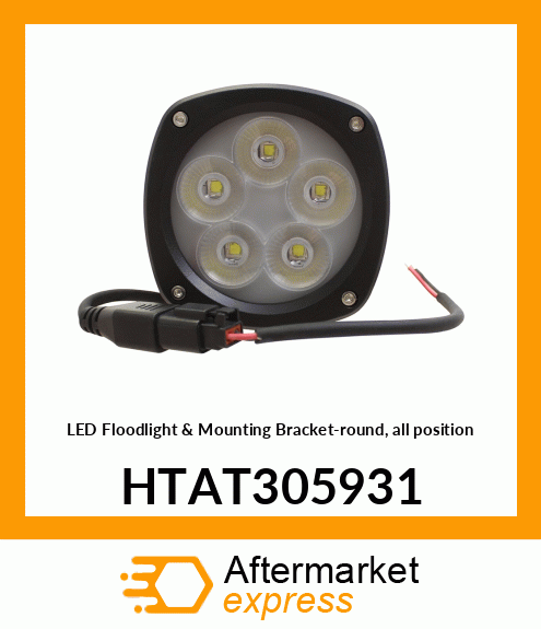 LED Floodlight & Mounting Bracket-round, all position HTAT305931