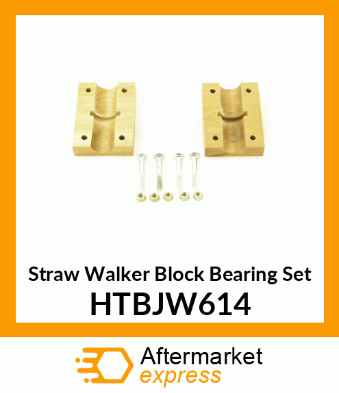 Straw Walker Block Bearing Set HTBJW614