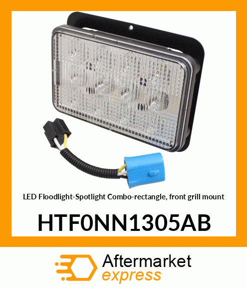 LED Floodlight-Spotlight Combo-rectangle, front grill mount HTF0NN1305AB