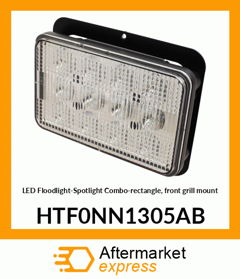 LED Floodlight-Spotlight Combo-rectangle, front grill mount HTF0NN1305AB