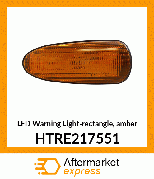 LED Warning Light-rectangle, amber HTRE217551