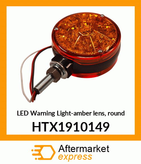 LED Warning Light-amber lens, round HTX1910149