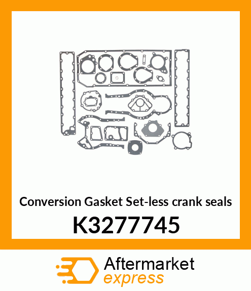 Conversion Gasket Set-less crank seals K3277745