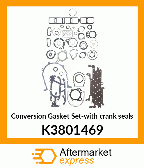 Conversion Gasket Set-with crank seals K3801469