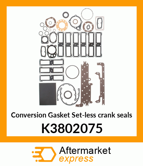 Conversion Gasket Set-less crank seals K3802075