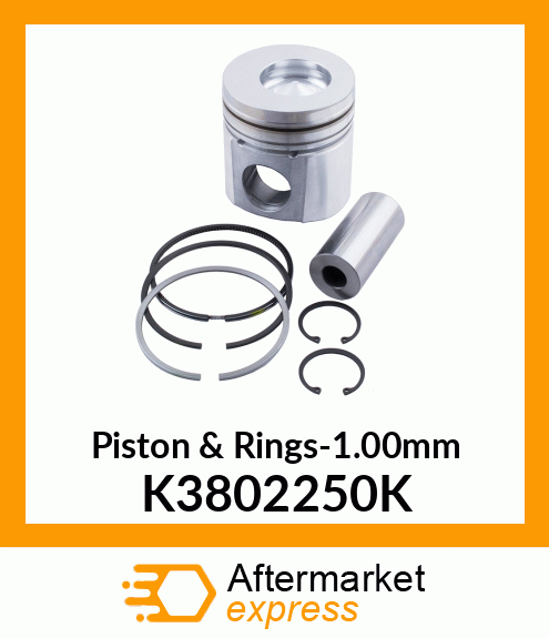 Piston & Rings-1.00mm K3802250K