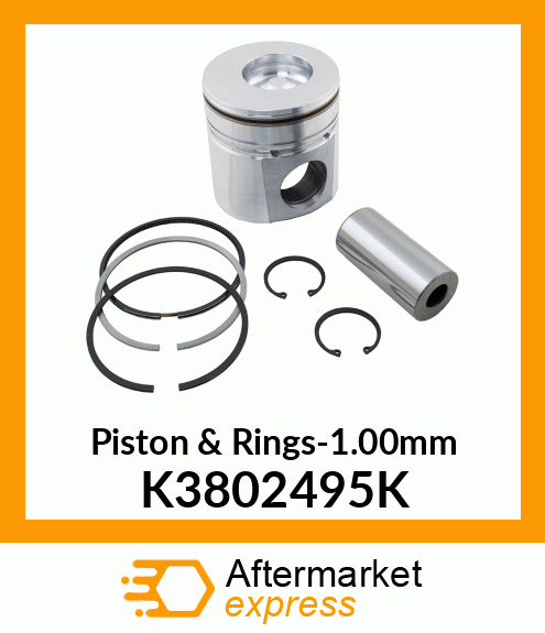 Piston & Rings-1.00mm K3802495K