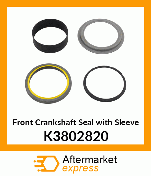 Front Crankshaft Seal with Sleeve K3802820