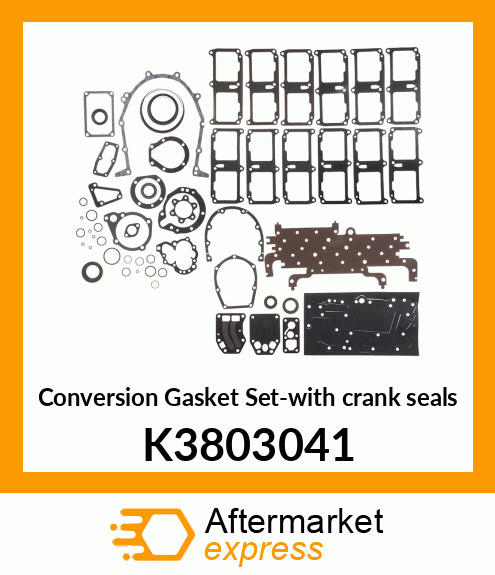 Conversion Gasket Set-with crank seals K3803041