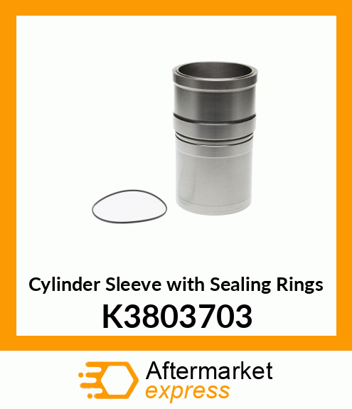 Cylinder Sleeve with Sealing Rings K3803703