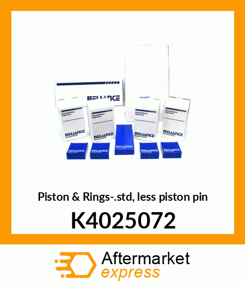 Piston & Rings-.std, less piston pin K4025072