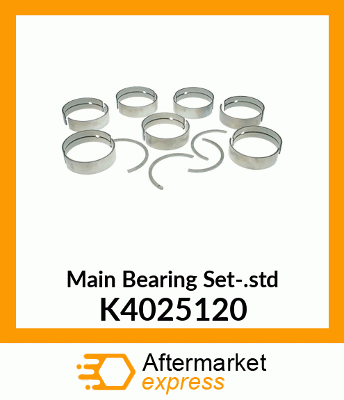 Main Bearing Set-.std K4025120