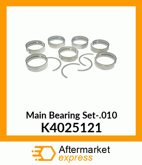 Main Bearing Set-.010 K4025121