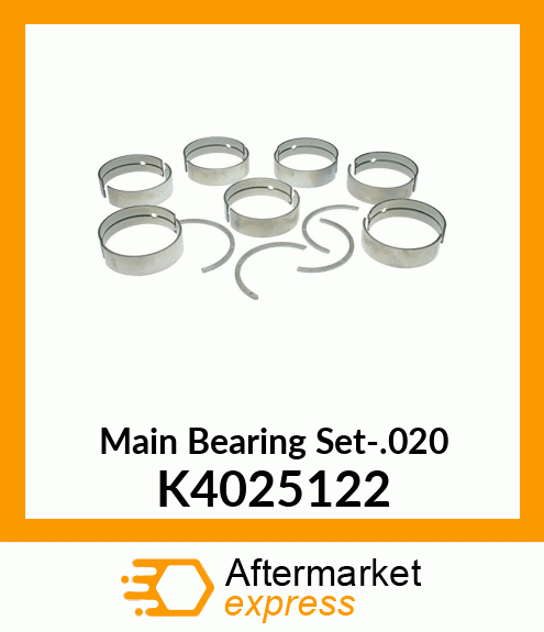 Main Bearing Set-.020 K4025122