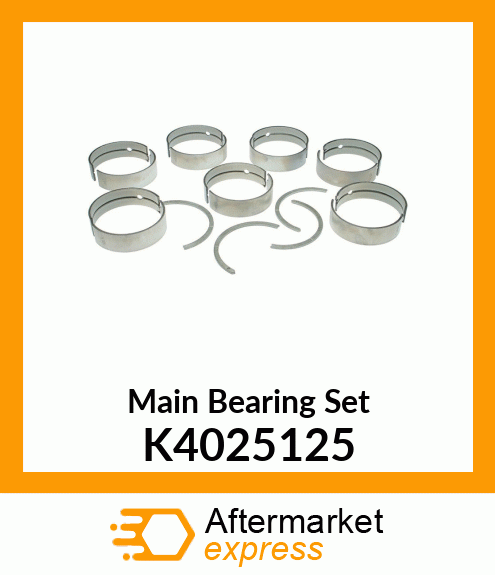 Main Bearing Set K4025125