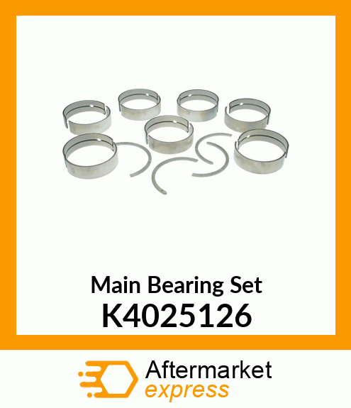 Main Bearing Set K4025126