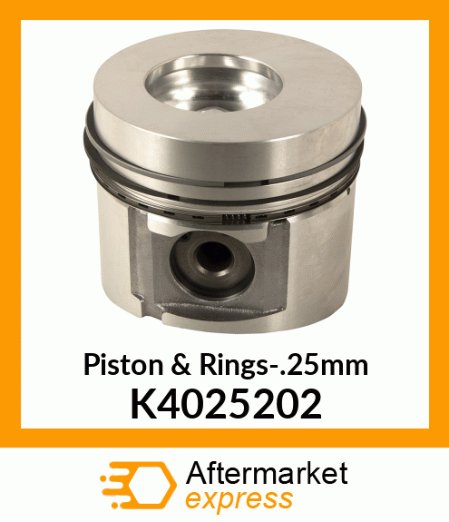 Piston & Rings-.25mm K4025202