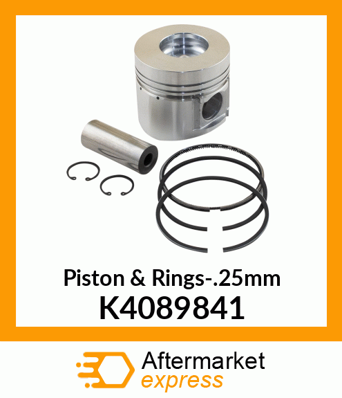 Piston & Rings-.25mm K4089841