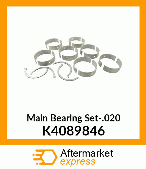 Main Bearing Set-.020 K4089846