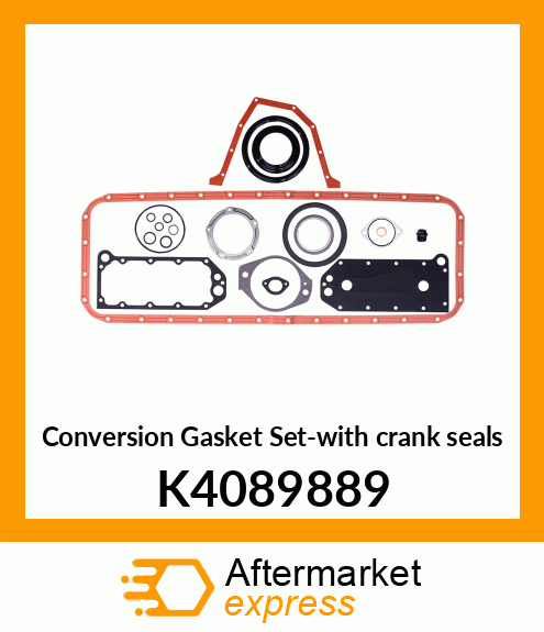 Conversion Gasket Set-with crank seals K4089889
