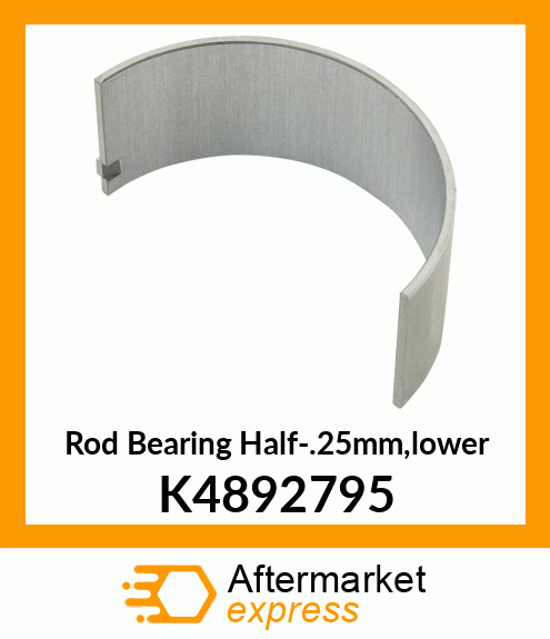 Rod Bearing Half-.25mm,lower K4892795