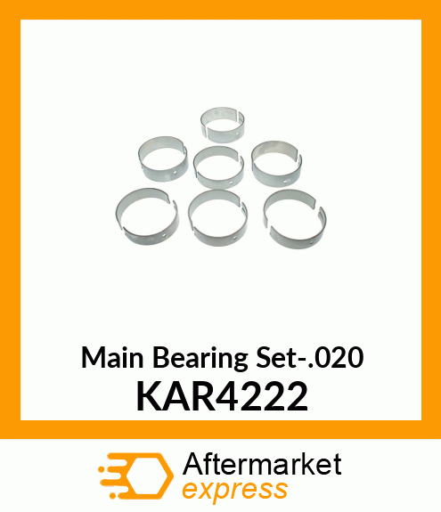 Main Bearing Set-.020 KAR4222