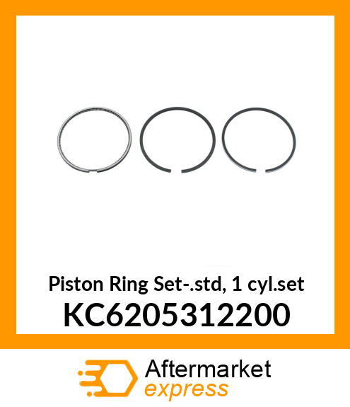 Piston Ring Set-.std, 1 cyl.set KC6205312200