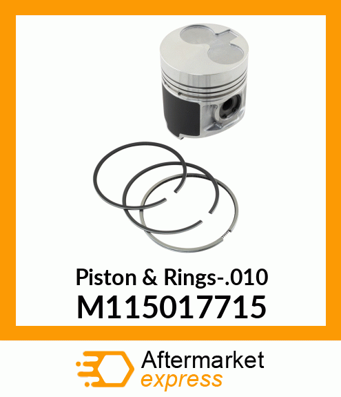 Piston & Rings-.010 M115017715