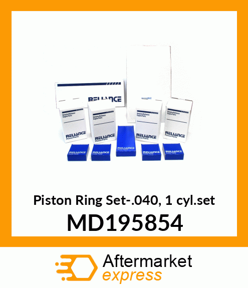 Piston Ring Set-.040, 1 cyl.set MD195854