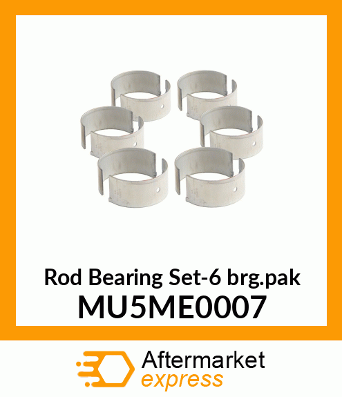 Rod Bearing Set-6 brg.pak MU5ME0007