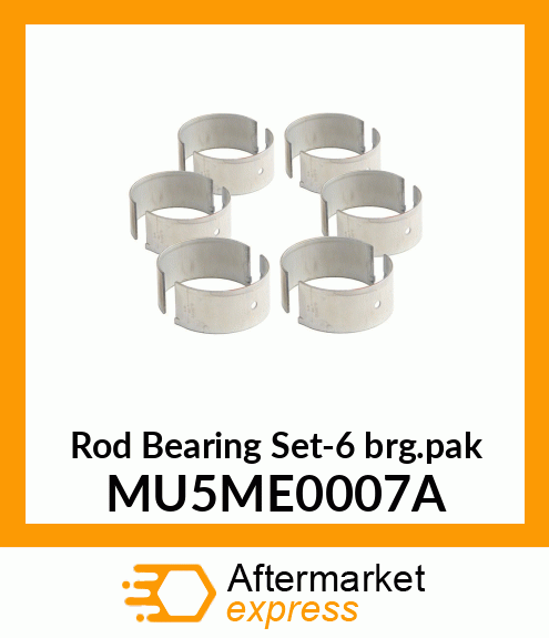 Rod Bearing Set-6 brg.pak MU5ME0007A