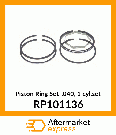 Piston Ring Set-.040, 1 cyl.set RP101136