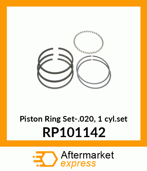 Piston Ring Set-.020, 1 cyl.set RP101142