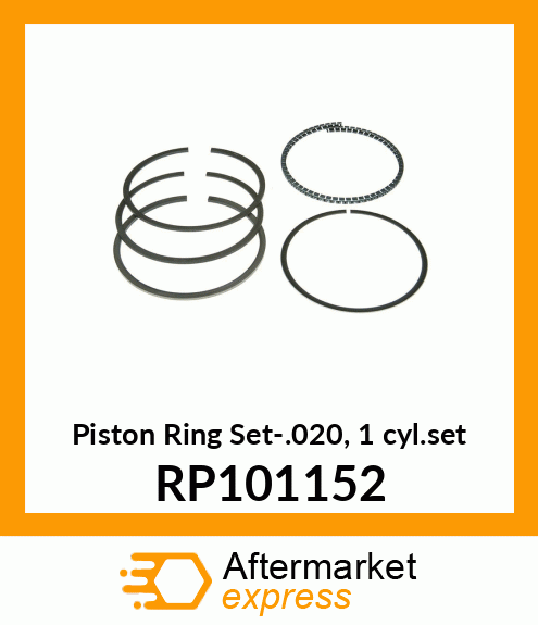 Piston Ring Set-.020, 1 cyl.set RP101152
