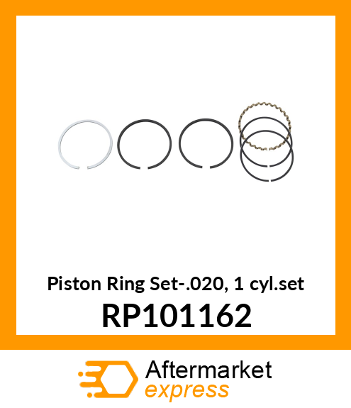 Piston Ring Set-.020, 1 cyl.set RP101162