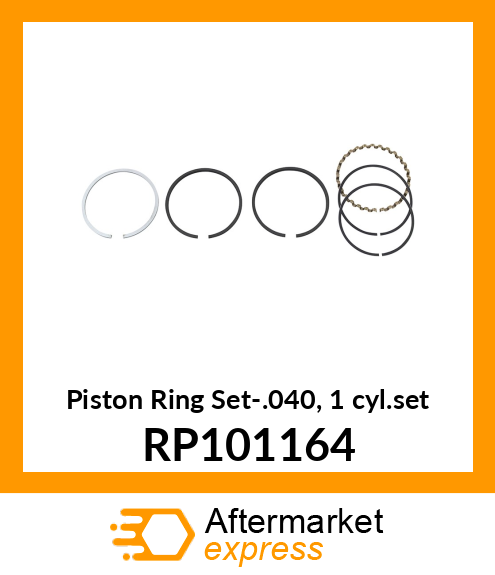 Piston Ring Set-.040, 1 cyl.set RP101164