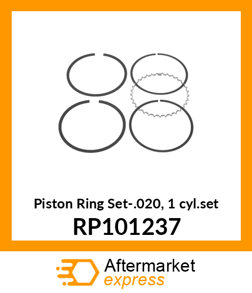 Piston Ring Set-.020, 1 cyl.set RP101237