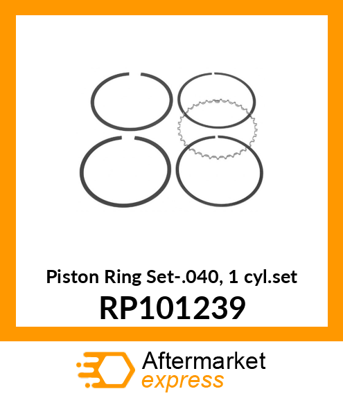 Piston Ring Set-.040, 1 cyl.set RP101239