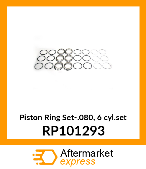 Piston Ring Set-.080, 6 cyl.set RP101293